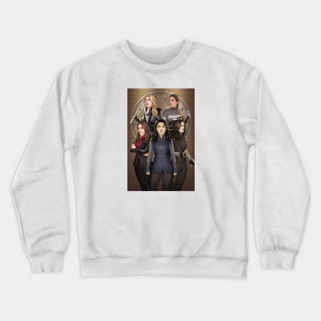 Agent Ladies Group Crewneck Sweatshirt by eclecticmuse